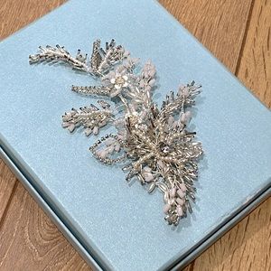 Wedding beaded hair clip